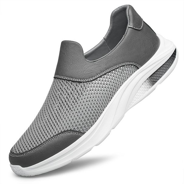 Mesh Shoes Men's Soft-soled Sports Casual Fly-woven Mesh Middle-aged Dad Shoes_vogvips.com