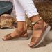 Women's Shoes Large Size Casual Sandals For Women Sports Style Slip On One Line Comfortable Fish Mouth Sandals_vogvips.com
