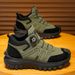 Plus Size Men's Shoes, Rotary Button Martin Boots, Men's Thick-Soled Sports High-Top Toe-Covering Work Boots_vogvips.com