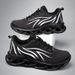Shoes Men Fashion Athletic Sports Blade Cushioning Sneakers Knit Jogging Trainers Flame Printed Lightweight Running Shoe_vogvips.com