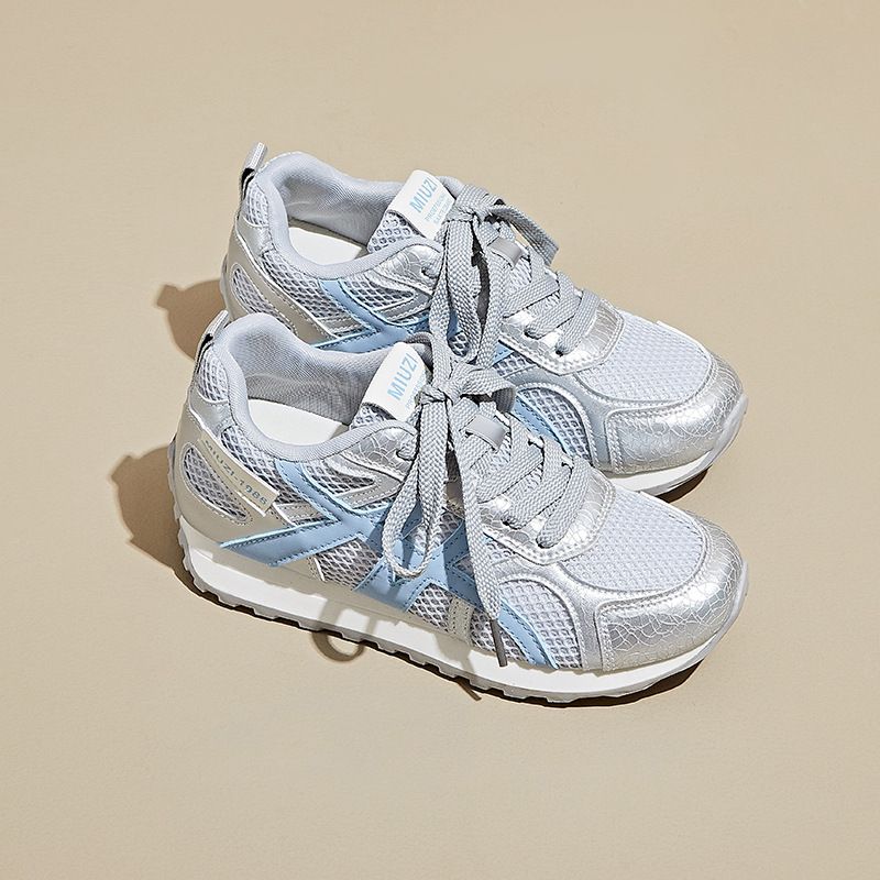 Inner Heightening Shoes Dad Shoes Female Student Sports Leisure Mesh Breathable_vogvips.com