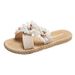 Floral Three-Flower One-Strap For Women Summer Outdoor Fashion Wear-Resistant Non-Slip Cross Strap Flat Beach Women's_vogvips.com
