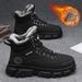 Glide Men's Martin Winter 2024 New Style Fleece-Lined Warm Cotton Shoes High-Top Non-Slip Waterproof Work Safety Boots_vogvips.com