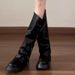 2025 New Spring And Autumn Thick-Soled Height-Increasing Over-the-Knee Long For Women, Sweet Cool Style, Spicy Girl High_vogvips.com