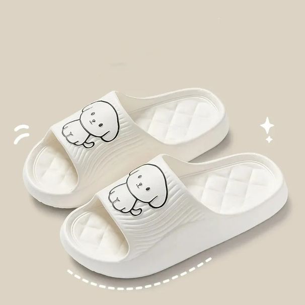 Cute Couple Pillow Slippers Female Bathroom Bath Non-slip High Quality Soft Sole Indoor Home Eva Thick Bottom Sandals_vogvips.com