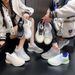 New Breathable Flying Woven Sports For And Women Running Thick Soled Casual Shoes Men F8828_vogvips.com