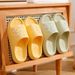 Summer Women Cute Animal EVA Slippers Men Indoor Bathroom Thick Platform Non-Slip Home Sabdals Couples Cat Cartoon Flip_vogvips.com