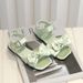 Girls' Summer 2024 New Style Princess Sandals, Satin Square Toe Cool Shoes. Shoe Size 22-30_vogvips.com