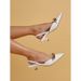 2025 Summer New Large Size Pointed Toe Thin Heel Mid-Heel Women's Pumps_vogvips.com