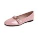 111-6 Huidong Yixinda Elegant Round Toe One-Strap Patent Leather Slip-On Flat Commuter Shoes For Women Autumn_vogvips.com