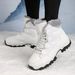 Winter Outdoor Women's Leisure Travel Shoes, Martin Snow Boots, Outdoor High Top Cotton Shoes, Warm And Fashionable_vogvips.com