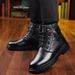 European Warm Series Winter New Plush Lined Martin Wool British Casual Soft High-top Cotton Shoes Leather Men's Work Boots_vogvips.com