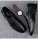 First Layer Casual Men's Formal Soft-soled Leather Shoes Men's Lace-up Shallow Mouth Splicing_vogvips.com