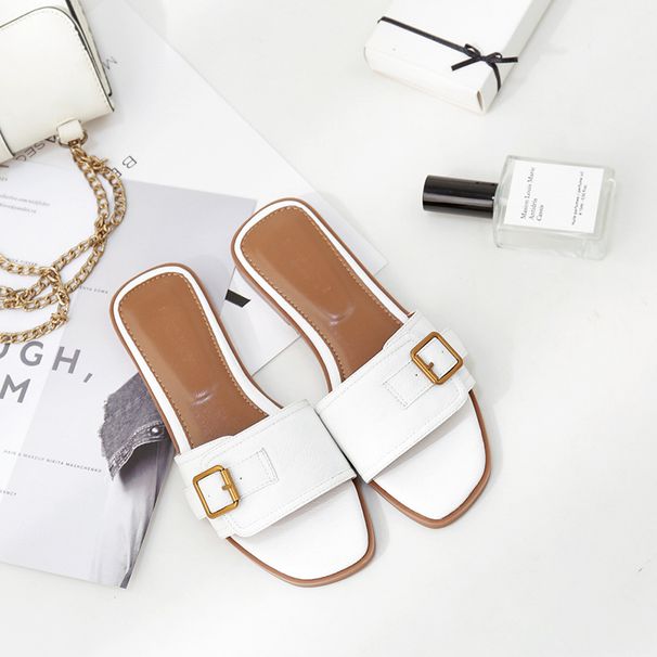 2026 New New Summer Women's Internet Celebrity Sandals Fashion Chic Outdoor Hong Kong Style Flat Slippers_vogvips.com