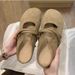 Elegant Suede French Style Mules For Women - Vintage Soft Sole Slip-on Loafers, Minimalist Retro Flat Sandals_vogvips.com