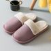 Removable And Washable Cotton Slippers For Women In Winter For Home Use, Indoor Use, Removable Liner, Machine Washable, Waterproof, Furry_vogvips.com