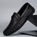 High Quality Loafers Fashion Leather Men Casual Slip On Flats Comfortable Boat Lightweight Walking Driving Shoes_vogvips.com