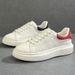 Sneakers 2025 New Summer Genuine Leather White Men's Casual Thick Sole Height Increasing Perforated Breathable Trendy_vogvips.com