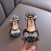 New Baby Girls Single Shoes Princess Shoes Sandals Small Big Children Girls Butterfly Yarn_vogvips.com