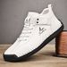 Large Size Men's Leather Shoes Low-top Hand-stitched Casual Men's Shoes Flat-bottomed Foot-fitting Lazy Shoes Men's Driving Shoes_vogvips.com