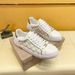 Fuguqi's New High-End From Little Bee, Luxury White Shoes, Trendy Men's Low Top Fuguqi Casual Board Shoes_vogvips.com