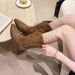 Women's Western Boots With Studs & Embroidery - Pointed Toe Cowgirl Boots, Chunky Heel Mid-Calf Boots For Women, Fashion Retro Ankle Boots_vogvips.com
