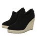 Women's Chunky Heel Boots – Slip-Resistant Platform Wedges With Breathable Lining | Winter Ankle Booties (Black/Deep Blue, EU 34-41)_vogvips.com
