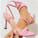 Women's High Heels Cross-Border European And American Supply Solid Color Slimming Waist Mules Pointed Toe Stiletto Four_vogvips.com