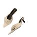 2025 Summer New Style Pointed Toe Open-Toe Denim Blue Outdoor Slippers, Simple And Versatile, Thin Heel Slide Sandals To_vogvips.com