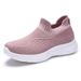 Spring And Summer New One Step Mom Flyknit Breathable Polyurethane Lightweight Casual Shoes, Shallow Mouth Women's Shoes_vogvips.com