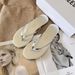 Summer Niche Minimalist Women's Soft Comfortable Flat Beach Sandals Toe Post Slippers Outdoor Casual_vogvips.com