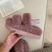 Henan Sangpo Snow Boots For Women Sheepskin Integrated Platform Thick Sole Two-Word Lamb Wool Slippers INS_vogvips.com