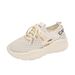 Breathable Sports Shoes Female Hollow Student Sports Running Shoes Casual Shoes Thick Sole Increase_vogvips.com