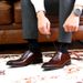 British leather men's shoes business dress pointy wipe color Oxford shoes soft sole pass Office shoes_vogvips.com