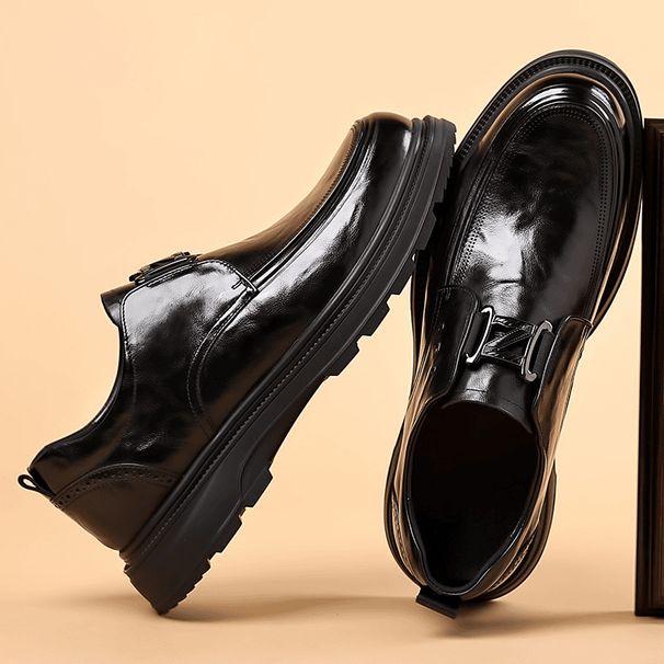 TerraStride Trendy New Casual Genuine Cowhide Breathable Formal Thick Soft Sole Men's Business British Style Odor-resistant Leather_vogvips.com