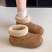 Thick-Soled Snow For Women 2025 New Winter Fleece-Lined Outdoor Shoes Ski Little Potato Cotton Boots_vogvips.com
