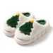 Women's Christmas Tree Home Couple Autumn Winter Indoor Warm Cotton Thick Sole Slippers_vogvips.com
