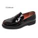 Hot Luxury Slip On Dress Genuine Italian Loafer Shoes For Black Patent Leather Formal Oxford Men Wedding_vogvips.com
