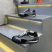 "Sanshang" New Thick-Soled Solid Color Leather Patchwork Sports Shoes, Breathable, Odor-Resistant, Sweat-Proof,_vogvips.com