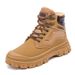 Rhubarb Martin Boots Men's Velvet Warm High-top Men's Shoes Outdoor Sports Non-slip Tooling Boots_vogvips.com