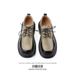 ShoeVault Color Block Casual Leather For Men British Hong Kong Style Thick Sole Height Increasing Derby Men's Commuting Formal_vogvips.com