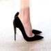 Black High Heels Women's Stiletto 2026 Pointed Spring New Etiquette Single Shoes Professional High Heels_vogvips.com