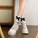 Women's Summer Thick-Soled Mary Jane Leather With Buckle, Round Toe, French Retro Style, Chunky High Heel Single Shoes_vogvips.com