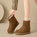 Thick-Soled For Women 2025 Autumn Winter New Rubber Fleece-Lined Soft Sole Warm Outdoor Slip-On Fluffy Shoes_vogvips.com