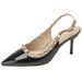 Rivet High-heeled For Women, New Summer 2026 Model, Studded Stiletto Pointed-toe Sandals, Sexy And Elegant Closed-toe_vogvips.com