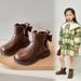 Girls' Autumn Winter Children's Short 2025 New Style Kids Little Girl Shoes Bowknot Princess Boots_vogvips.com