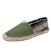 Casual Espadrilles Handmade Fashion Versatile Straw Woven Linen Sweat-Absorbing Breathable Slip-On Lazy Cloth Shoes_vogvips.com