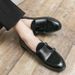 Men's In Plus Size, New Le Fu Fashionable Men's Casual Leather Shoes, Trendy British Style Bean Shoes_vogvips.com
