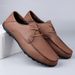 Euro Step Loafers 2025 Autumn New Large Size Ultrafine Lace-up Fashion Moccasins Classic Men's Leather Shoes_vogvips.com