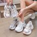 Fried Street Daddy Shoes Women's Korean Version Casual Flow Thick-soled Heightening Sports Women's Shoes_vogvips.com